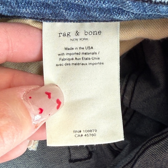 rag & bone Dre Low Rise Slim Boyfriend in Aviation Way 45028 - Picture 14 of 16